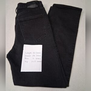 Denim Forum The Arlo Highrise Black Jeans